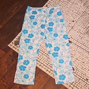 Lilly Pulitzer Blue Floral Capris